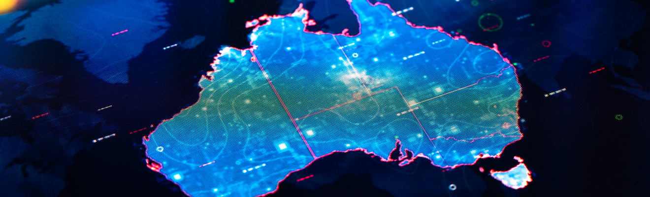 Illustration shows map of Australia with hotspots.