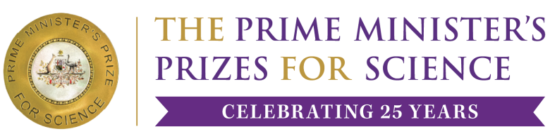 The Prime Minister's Prizes for Science celebrating 25 years logo