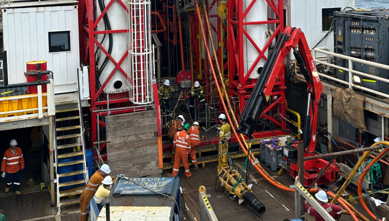 On board the light well intervention vessel, the Sapura Constructor